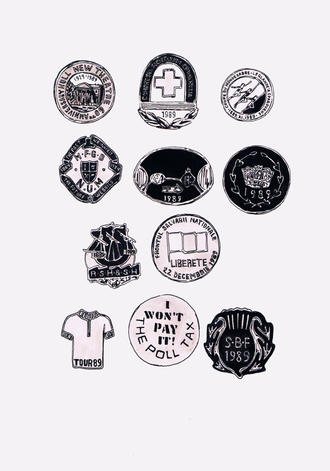 Badges 1989